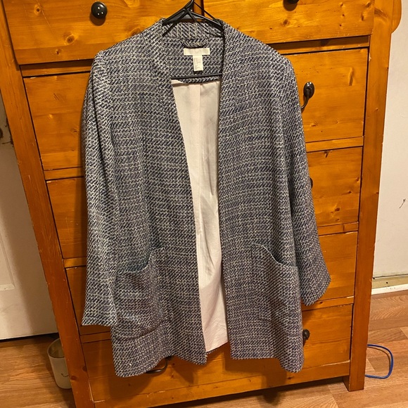 H&M Blue Tweed Jacket